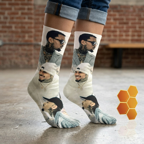 Chris Brown Breezy Socks